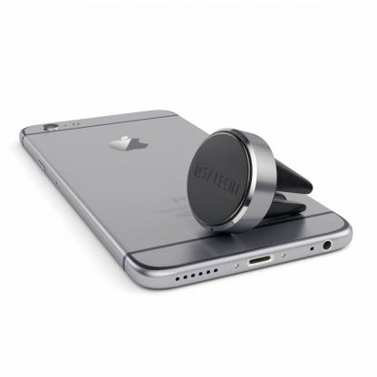 Satechi Magnet Vent Mount - магнитна поставка за радиатора на кола за смартфони (тъмносив) 2