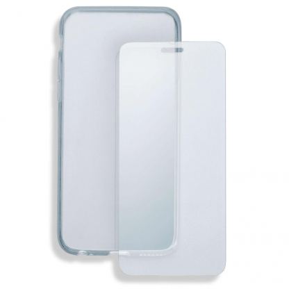 4smarts 360° Protection Set - тънък силиконов кейс и стъклено защитно покритие за дисплея на Huawei Mate 10 Pro (прозрачен) 4