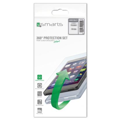 4smarts 360° Protection Set - тънък силиконов кейс и стъклено защитно покритие за дисплея на Huawei Mate 10 Pro (прозрачен) 5