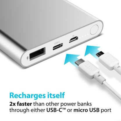 iLuv myPower USB-C 10000 - външна батерия 10 000mAh с USB-C изход и USB изход за смартфони и таблети 5