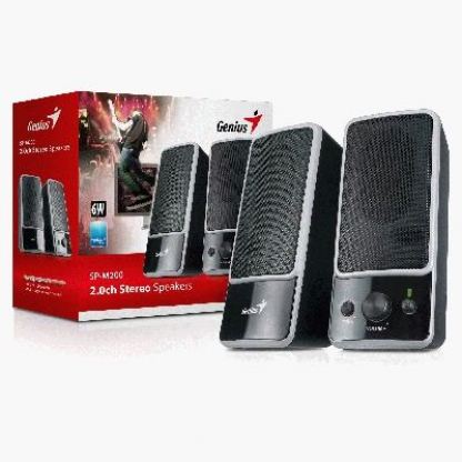 Тонколони GENIUS SP-M200 6W гланц лукс черни 2