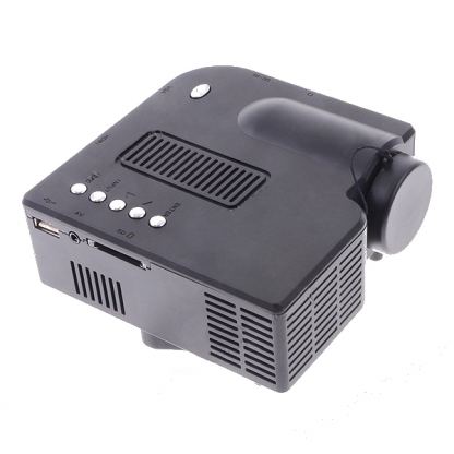 RuiQ UC-28 24W - мултимедиен LCD проектор с VGA, HDMI, USB, SD входове и дистанционно (черен) 2