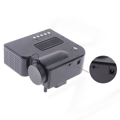 RuiQ UC-28 24W - мултимедиен LCD проектор с VGA, HDMI, USB, SD входове и дистанционно (черен) 4