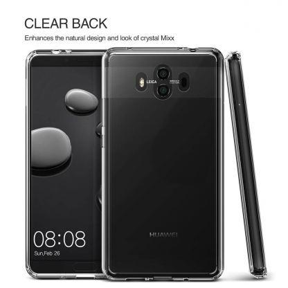 Verus New Crystal Mixx Case - хибриден удароустойчив кейс за Huawei Mate 10 (прозрачен) 2