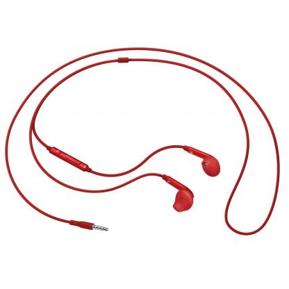 Samsung Headset Stereo EO-EG920BR - слушалки с микрофон и управление на звука за Samsung мобилни устройства (червен) 3