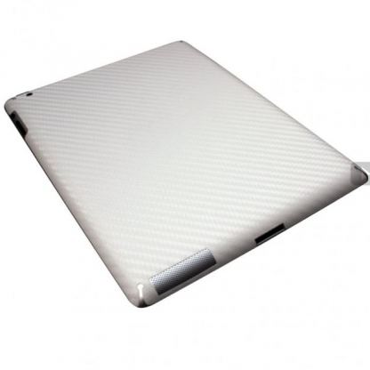 xGear ExoSkin Carbon - комплект карбоново фолио за iPad 4/3 (сребрист) 2