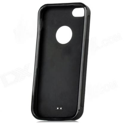 Free Logo TPU Case - термополиуретанов калъф за iPhone 5 (черен) 3
