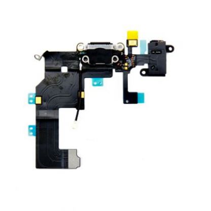 Lightning FlexCable and Audio - оригинален захранващ лентов кабел (Lightning) и модул за звука за iPhone 5 (черен) 2