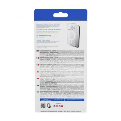 Хибриден кейс с най-висока степен на защита с MagSafe за iPhone 17 Pro - Prio Protective Hybrid Mag Case (прозрачен) 4
