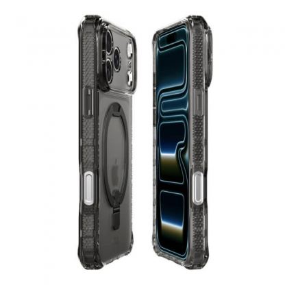 Хибриден удароустойчив кейс за iPhone 17 Pro Max (черен-прозрачен) - ItSkins Hybrid R Vapor Stand Case (bulk) 2