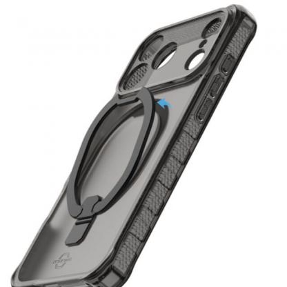 Хибриден удароустойчив кейс за iPhone 17 Pro Max (черен-прозрачен) - ItSkins Hybrid R Vapor Stand Case (bulk) 4