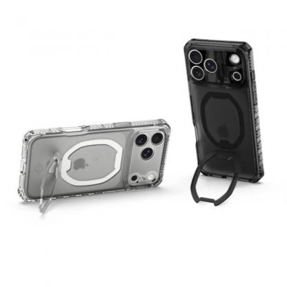 Хибриден удароустойчив кейс за iPhone 17 Pro Max (черен-прозрачен) - ItSkins Hybrid R Vapor Stand Case (bulk) 5