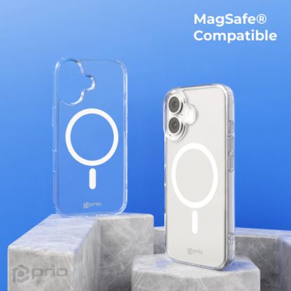 Хибриден кейс с най-висока степен на защита с MagSafe за iPhone 17 - Prio Protective Hybrid Mag Case (прозрачен) 2