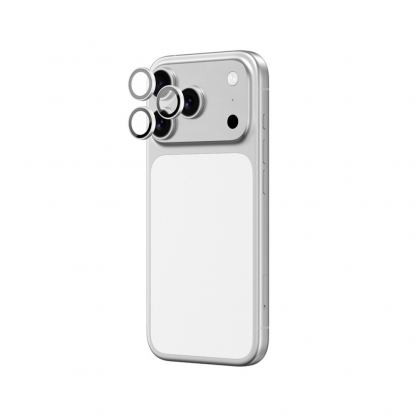 Предпазни сапфирени лещи за камерата на iPhone 17 Pro, iPhone 17 Pro Max - AmazingThing Titan Lens Sapphire Camera Lens Protector (сребрист) 3