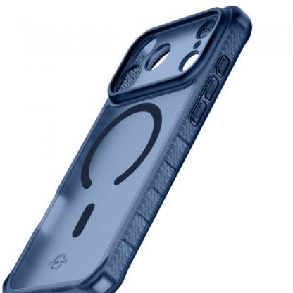 Удароустойчив хибриден кейс за iPhone 17 Pro Max (син-прозрачен) - ItSkins Hybrid R Frost Magsafe  Case (bulk) 2
