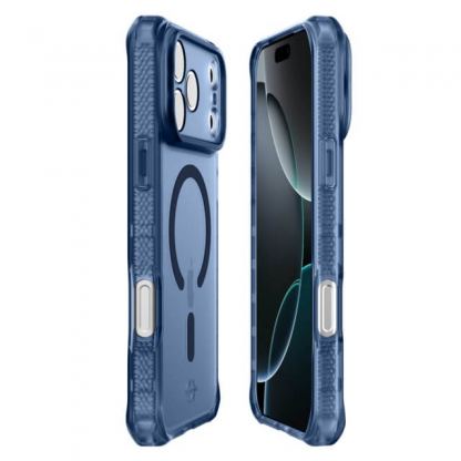 Удароустойчив хибриден кейс за iPhone 17 Pro Max (син-прозрачен) - ItSkins Hybrid R Frost Magsafe  Case (bulk) 5