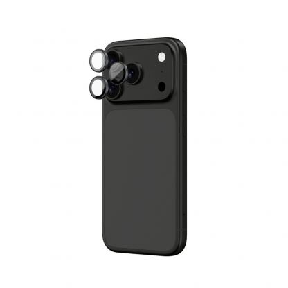 Предпазни сапфирени лещи за камерата на iPhone 17 Pro, iPhone 17 Pro Max - AmazingThing Titan Lens Sapphire Camera Lens Protector (тъмносив) 3