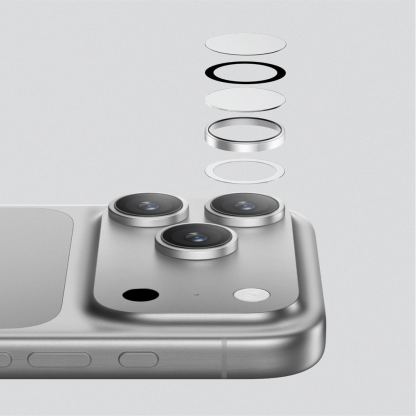 Предпазни сапфирени лещи за камерата на iPhone 17 Pro, iPhone 17 Pro Max - AmazingThing Titan Lens Sapphire Camera Lens Protector (прозрачен) 4