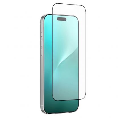 Матирано калено стъклено защитно покритие за дисплея на iPhone 17 Pro Max - AmazingThing Radix Matte Tempered Glass (черен-прозрачен) 2