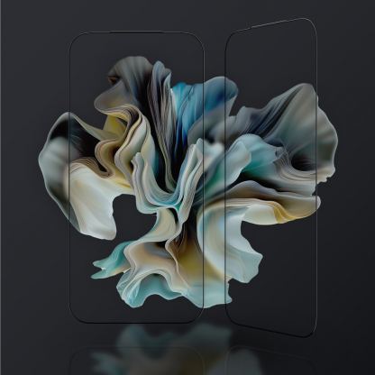 Калено стъклено защитно покритие за целия дисплей на iPhone 17 Pro - AmazingThing Titan Filter 7 Full Cover Glass (прозрачен-черен) 4
