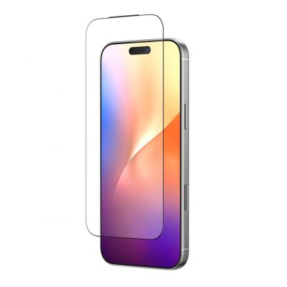 Калено стъклено защитно покритие със защитен филтър за целия дисплей на iPhone 17 Pro Max - AmazingThing Titan Filter 7 Max Full Cover Glass (прозрачен-черен) 3