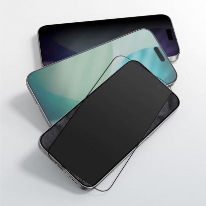 2 броя калени стъклени защитни покрития за дисплея на iPhone 17 - AmazingThing Radix Full Tempered Glass Set (черен-прозрачен) 7