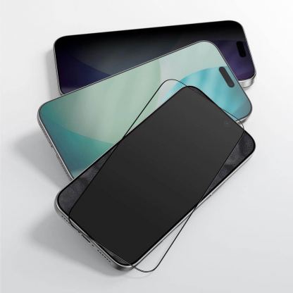2 броя калени стъклени защитни покрития за дисплея на iPhone 17 Pro - AmazingThing Radix Full Tempered Glass Set (черен-прозрачен) 7
