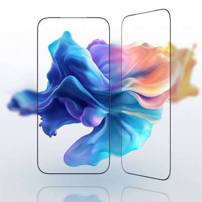 2 броя калени стъклени защитни покрития за дисплея на iPhone 17 Pro Max - AmazingThing Radix Full Tempered Glass Set (черен-прозрачен) 4