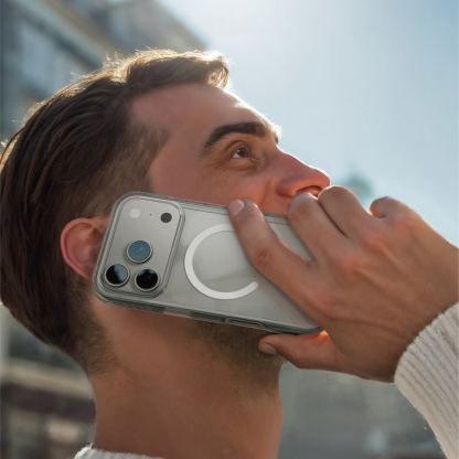 Хибриден удароустойчив кейс с MagSafe за iPhone 17 Pro - AmazingThing Titan Pro MagSafe Hybrid Case (прозрачен) 4