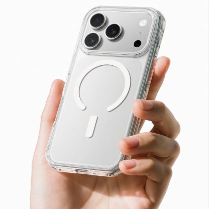 Хибриден удароустойчив кейс с MagSafe за iPhone 17 Pro Max - AmazingThing Titan Pro MagSafe Hybrid Case (прозрачен) 2