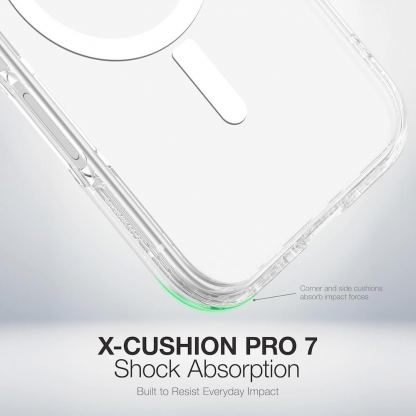 Хибриден удароустойчив кейс с MagSafe за iPhone 17 Air - AmazingThing Titan Pro MagSafe Hybrid Case (прозрачен) 5