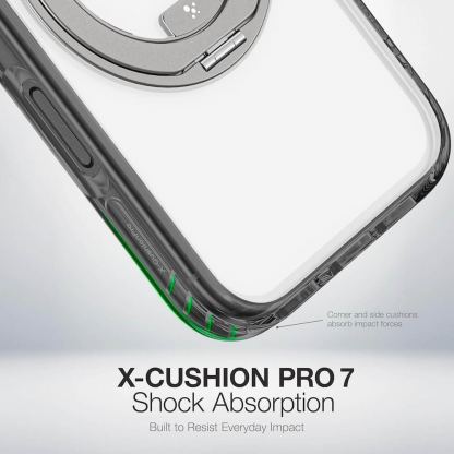 Хибриден удароустойчив кейс с MagSafe за iPhone 17 Pro Max - AmazingThing Titan Pro MagSpin Hybrid Case (сив) 5