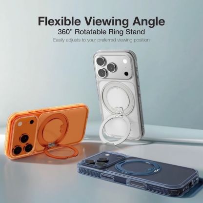 Хибриден удароустойчив кейс с MagSafe за iPhone 17 Pro Max - AmazingThing Titan Pro MagSpin Hybrid Case (сив) 7