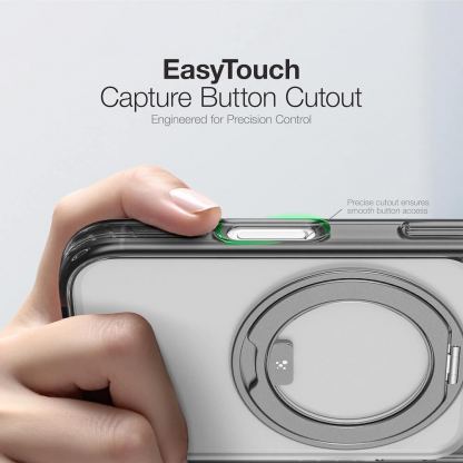 Хибриден удароустойчив кейс с MagSafe за iPhone 17 Pro Max - AmazingThing Titan Pro MagSpin Hybrid Case (сив) 8