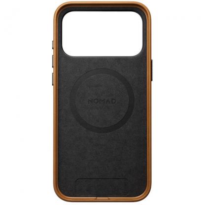Кожен (естествена кожа) кейс с MagSafe за iPhone 17 Pro Max - Nomad Traditional Leather MagSafe Case (светлокафяв) 3