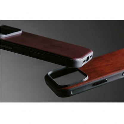 Кожен (естествена кожа) кейс с MagSafe за iPhone 17 Pro - Nomad Modern Horween Leather MagSafe Case (тъмнокафяв) 7