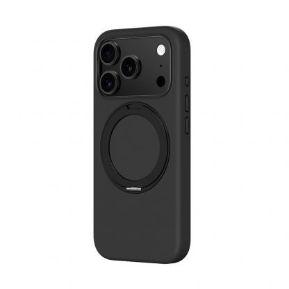 Силиконов (TPU) калъф с MagSafe за iPhone 17 Pro Max - AmazingThing Cloudie MagSpin Magnetic Soft Silicone Case (черен) 2