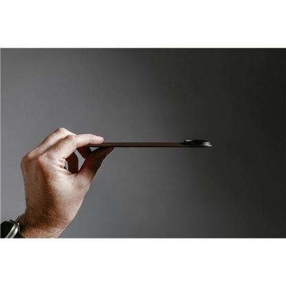 Магнитен кожен (естествена кожа) гръб с MagSafe за iPhone 17 Air - Nomad Magnetic Horween Leather Back (тъмнокафяв) 6