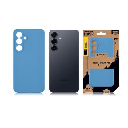 Силиконов калъф за Samsung Galaxy S25 Plus - Tactical Velvet Smoothie Cover (син) 4