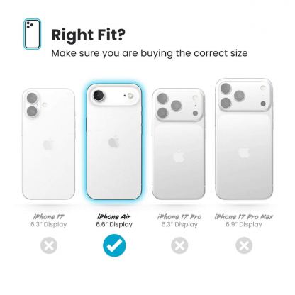 Удароустойчив хибриден кейс с Magsafe за iPhone 17 Air - Speck Presidio Lux Grip MagSafe Case (розов) 9