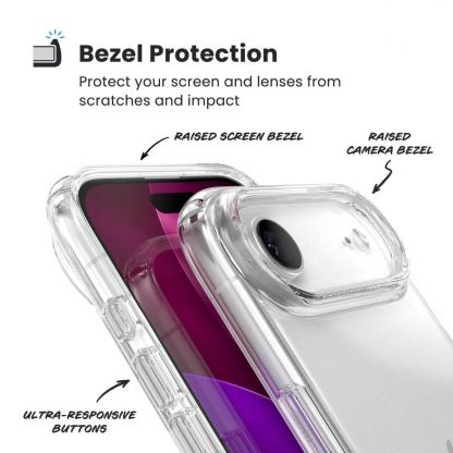 Удароустойчив хибриден кейс за iPhone 17 Air - Speck Presidio Perfect Clear (прозрачен) 5