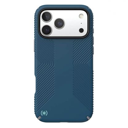 Удароустойчив хибриден кейс с Magsafe за iPhone 17 Pro Max - Speck Presidio 2 Grip MagSafe Case (тъмносин) 2
