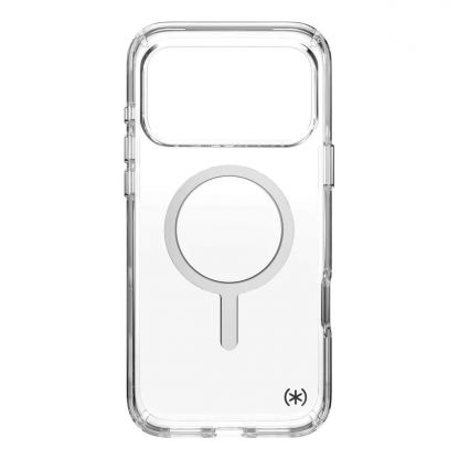 Удароустойчив хибриден кейс с Magsafe за iPhone 17 Pro Max - Speck Presidio Perfect Clear MagSafe Case (прозрачен-сребрист) 4