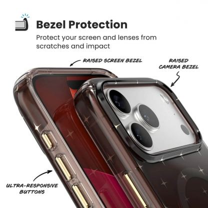 Удароустойчив хибриден кейс с Magsafe за iPhone 17 Pro Max - Speck Presidio Lux Luxury Shade MagSafe Case (кафяв-златист) 5