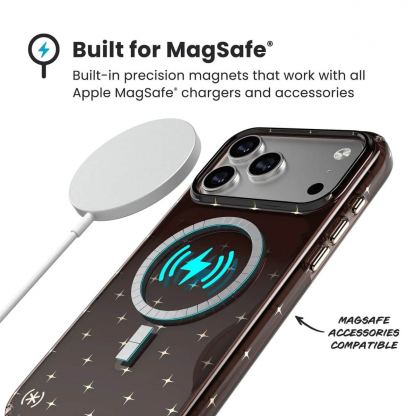 Удароустойчив хибриден кейс с Magsafe за iPhone 17 Pro Max - Speck Presidio Lux Luxury Shade MagSafe Case (кафяв-златист) 8