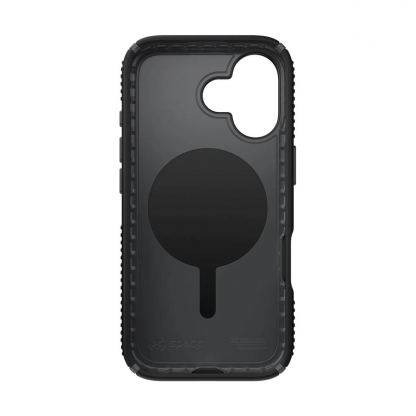 Удароустойчив хибриден кейс с Magsafe за iPhone 17 - Speck Presidio 2 Grip MagSafe Case (черен-сив) 4