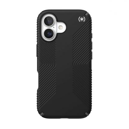 Удароустойчив хибриден кейс за iPhone 17 - Speck Presidio 2 Grip Case (черен-сив) 2