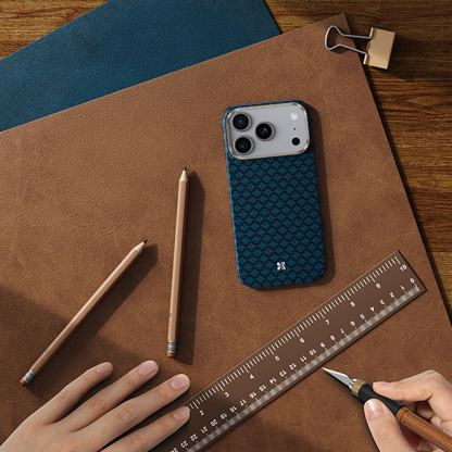 Кевларен кейс с MagSafe за iPhone 17 Air - Benks ArmorGrid ArmorAir Magnetic Kevlar Metal Frame Case 600D (син) 4