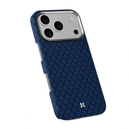 Кевларен кейс с MagSafe за iPhone 17 Pro Max - Benks ArmorGrid ArmorAir Magnetic Kevlar Metal Frame Case 600D (син) 4