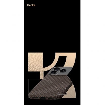 Кевларен кейс с MagSafe за iPhone 17 Pro Max - Benks ArmorGrid ArmorAir Magnetic Kevlar Metal Frame Case 600D (син) 5